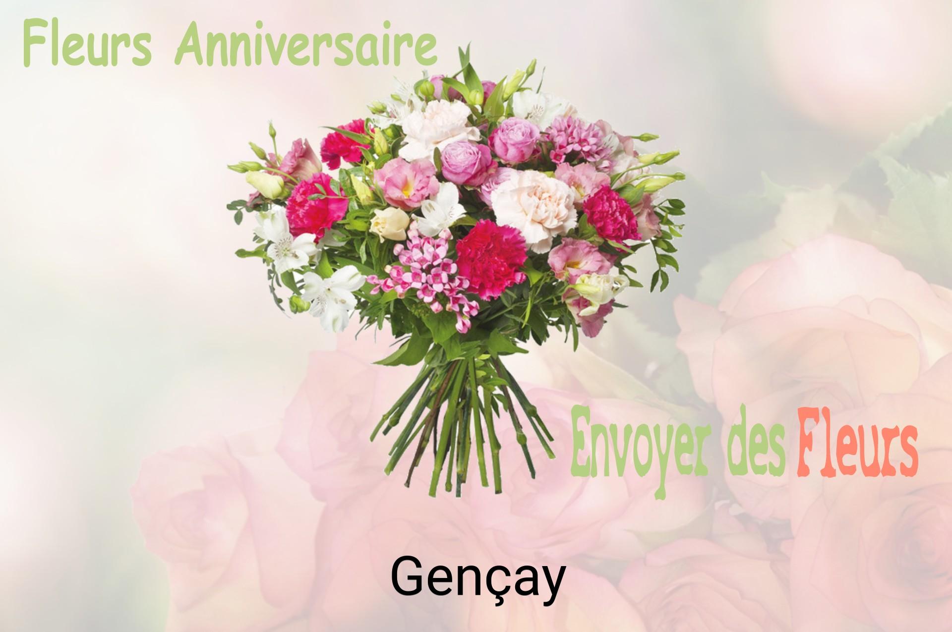 Bouquet de fleurs d’anniversaire livré à Gençay