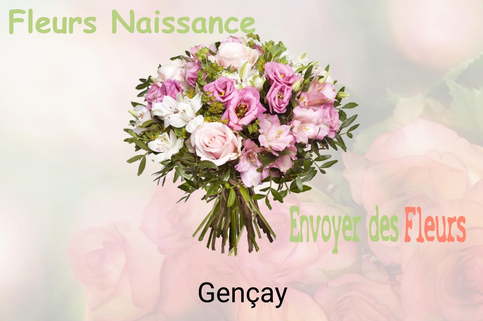 Bouquet de fleurs de naissance livré à Gençay